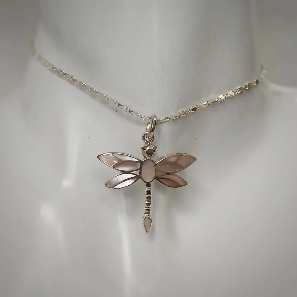 Dragonfly Mother Pearl Pendant