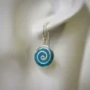 Spiral Chrysocolla Earrings