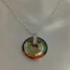 Spiral Nacre Rainbow Pendat