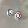 Spiral Rainbow stud Earrings (M)