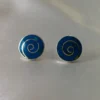 Spiral Chrysocolla stud Earrings (S)