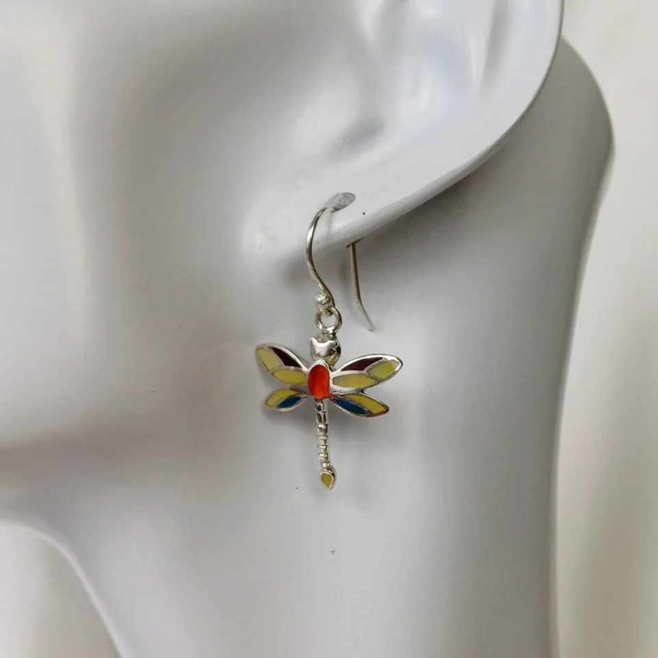 Dragon-fly Rainbow Earrings