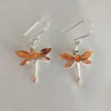 Dragon-fly Coral Earrings