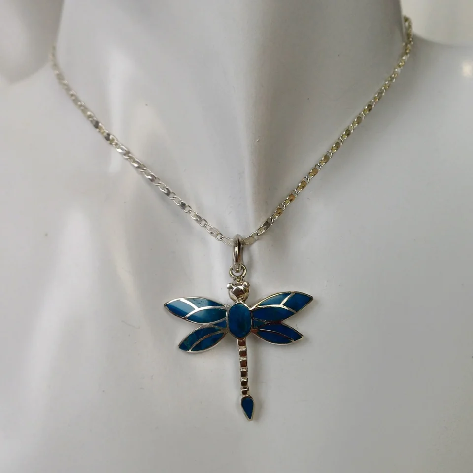 Dragon-fly Chrysocolla Pendant
